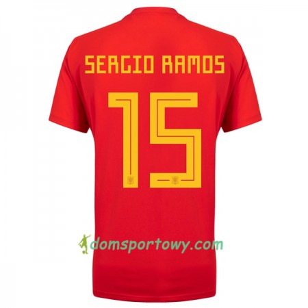 Koszulka Hiszpania Ramos 15 Domowe Koszulki Piłkarskie Mistrzostwa Świata 2018